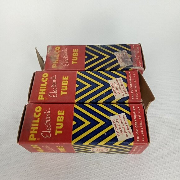 Mid Century Electronic Tube With Box Set Of 3 Philco Model 2EN5 NOS NIB 1950s - Picture 8 of 9
